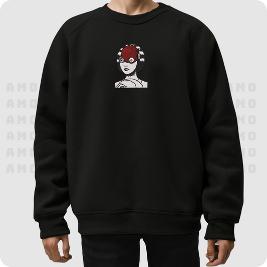 Uzumaki Ito Junji Anime Embroidered Sweater