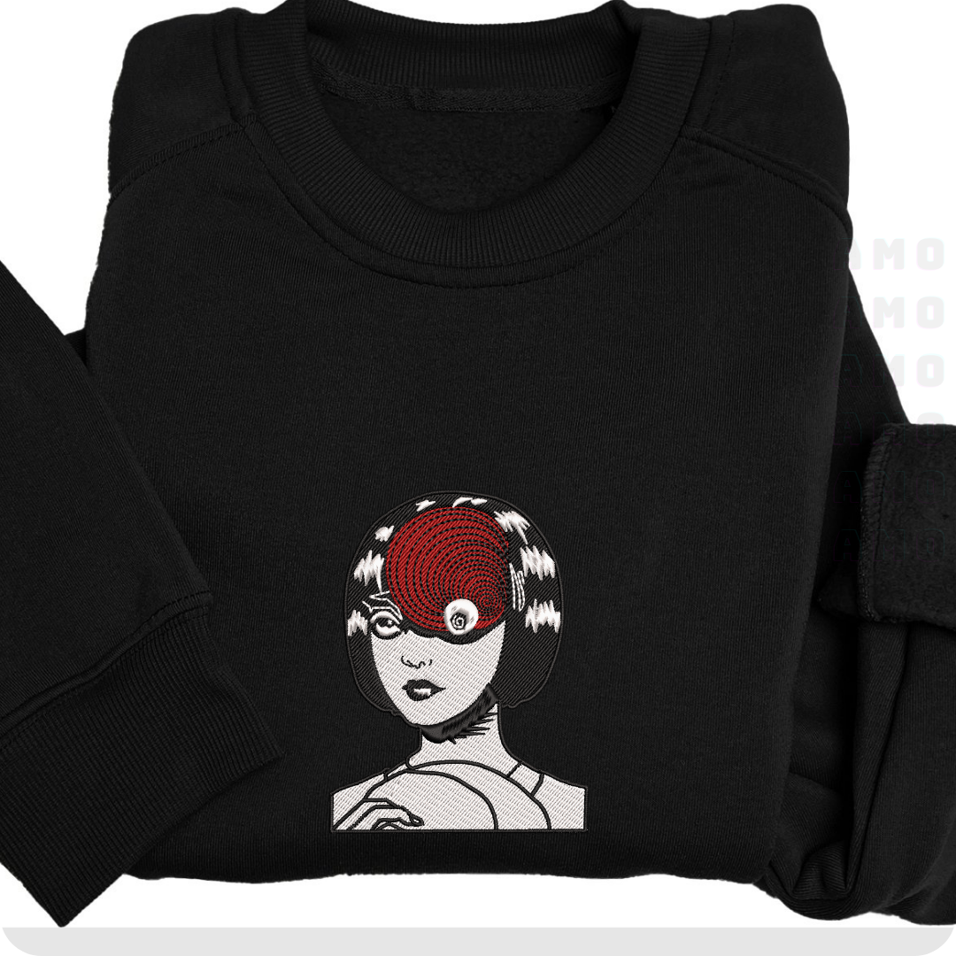 Uzumaki Ito Junji Anime Embroidered Sweater