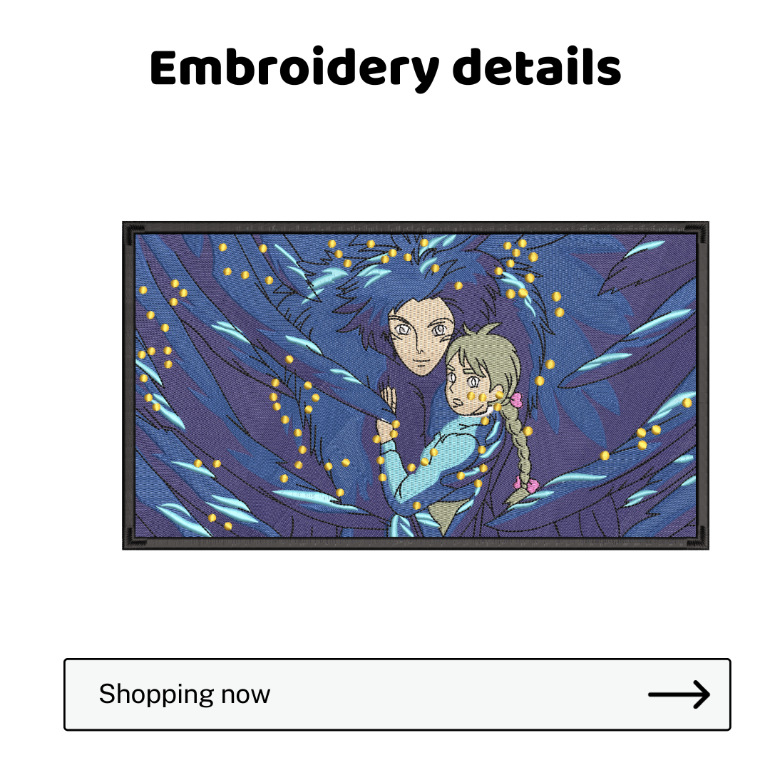 Howl's Moving Castle Embroidered TOTE BAG