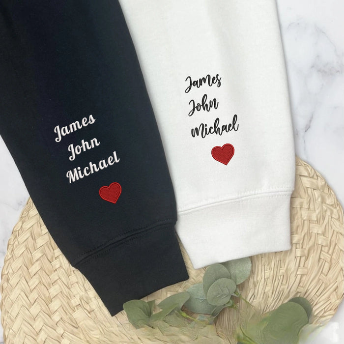 Custom DAD Sweatshirt with Date – Personalized Embroidered Crewneck for Dad