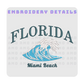 Florida Miami beach Embroidered T-Shirt