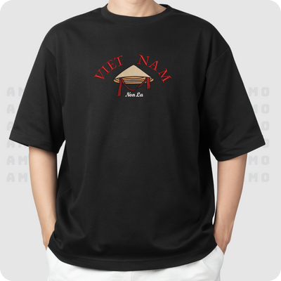 Vietnamese conical hat embroidered shirt - Nón Lá Việt Nam
