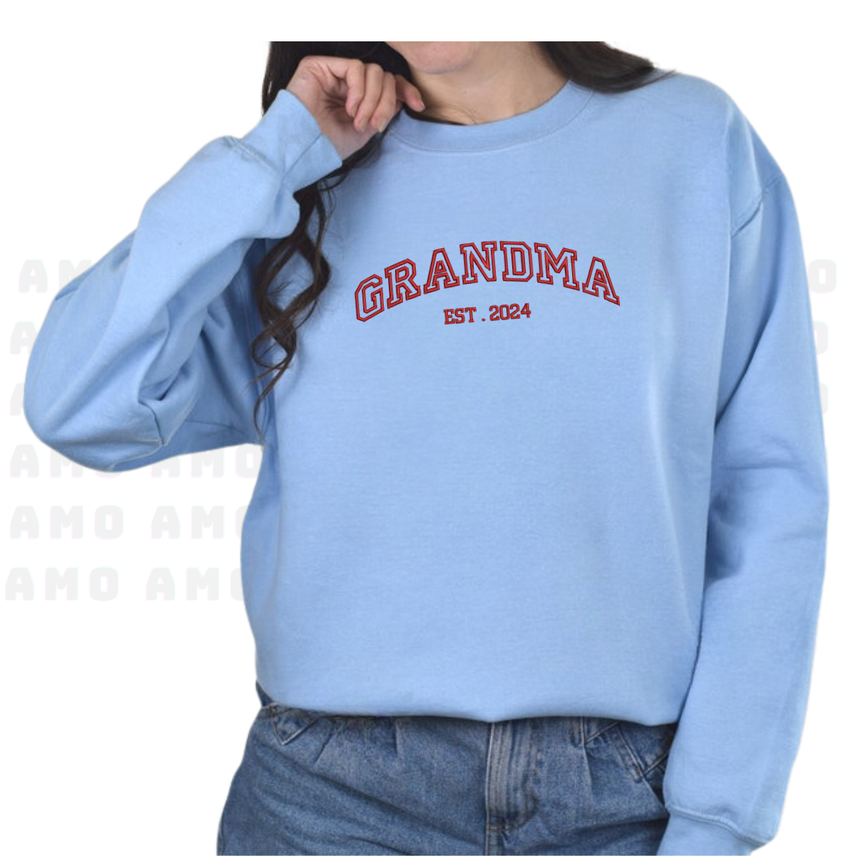 Custom Grandma Embroidered Sweatshirt With Date, photo 6