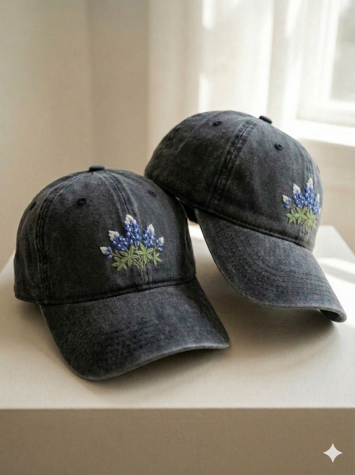 Bluebonnet Embroidered Baseball Hat - view 2