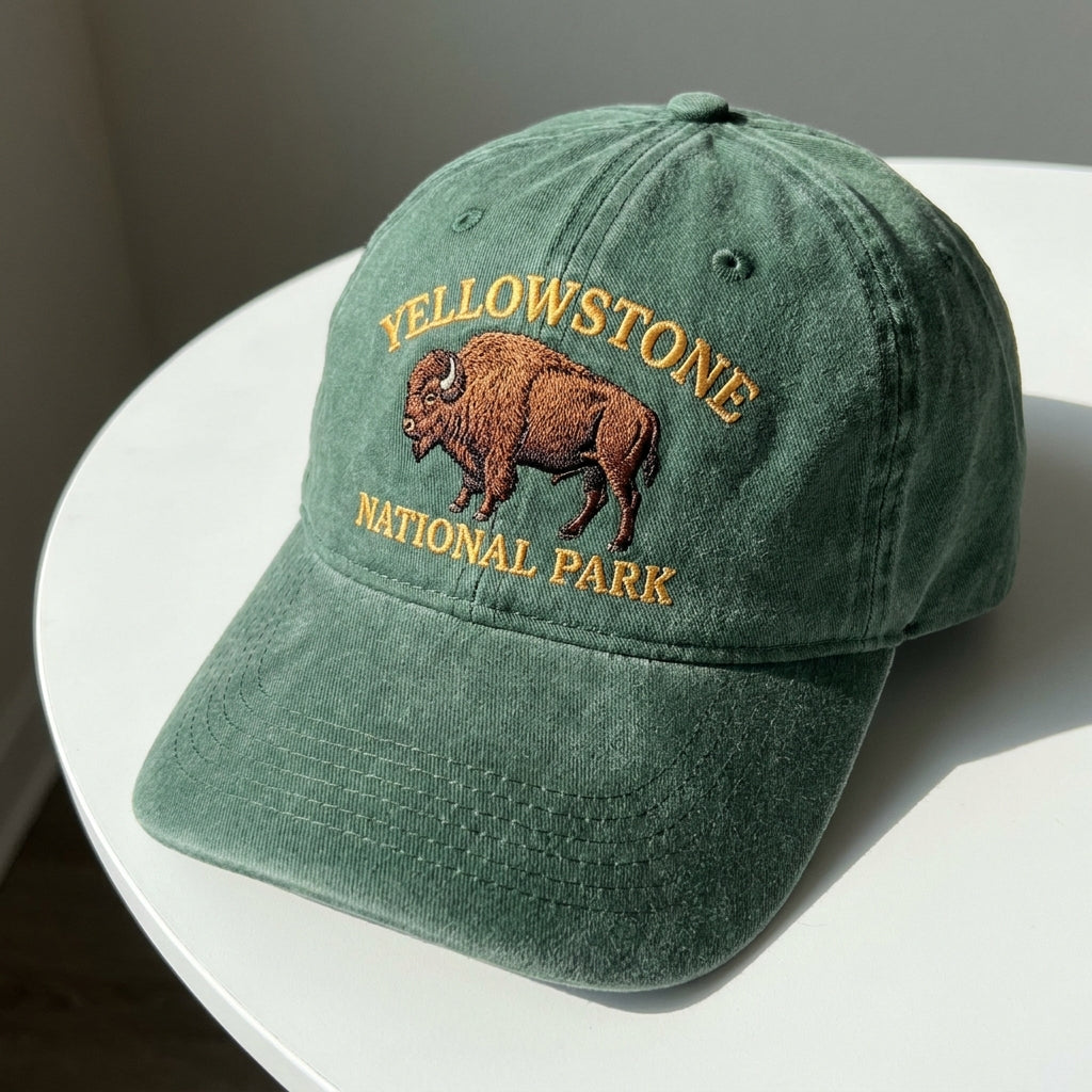 Yellowstone National Park Embroidered Cap – Nature Lovers Unite - photo 1
