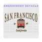 San Francisco California Embroidered T-Shirt