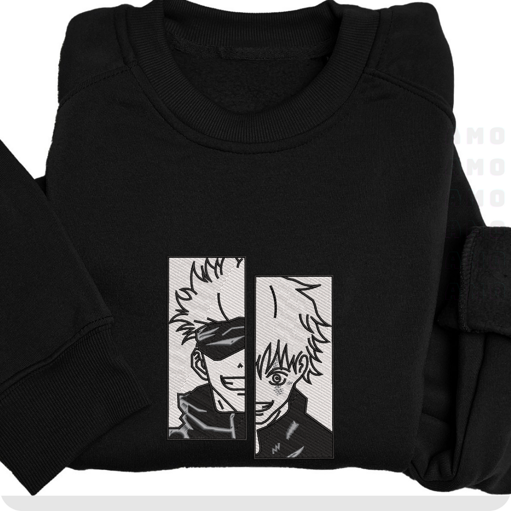 Gojo Satoru Itadori Yuji Jujutsu Kaisen Anime Embroidered Sweater