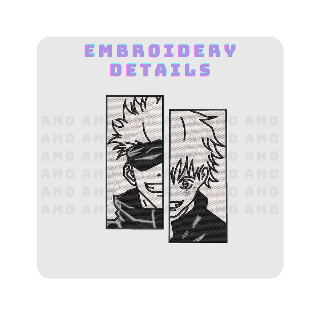 Gojo Satoru Itadori Yuji Jujutsu Kaisen Anime Embroidered Sweater