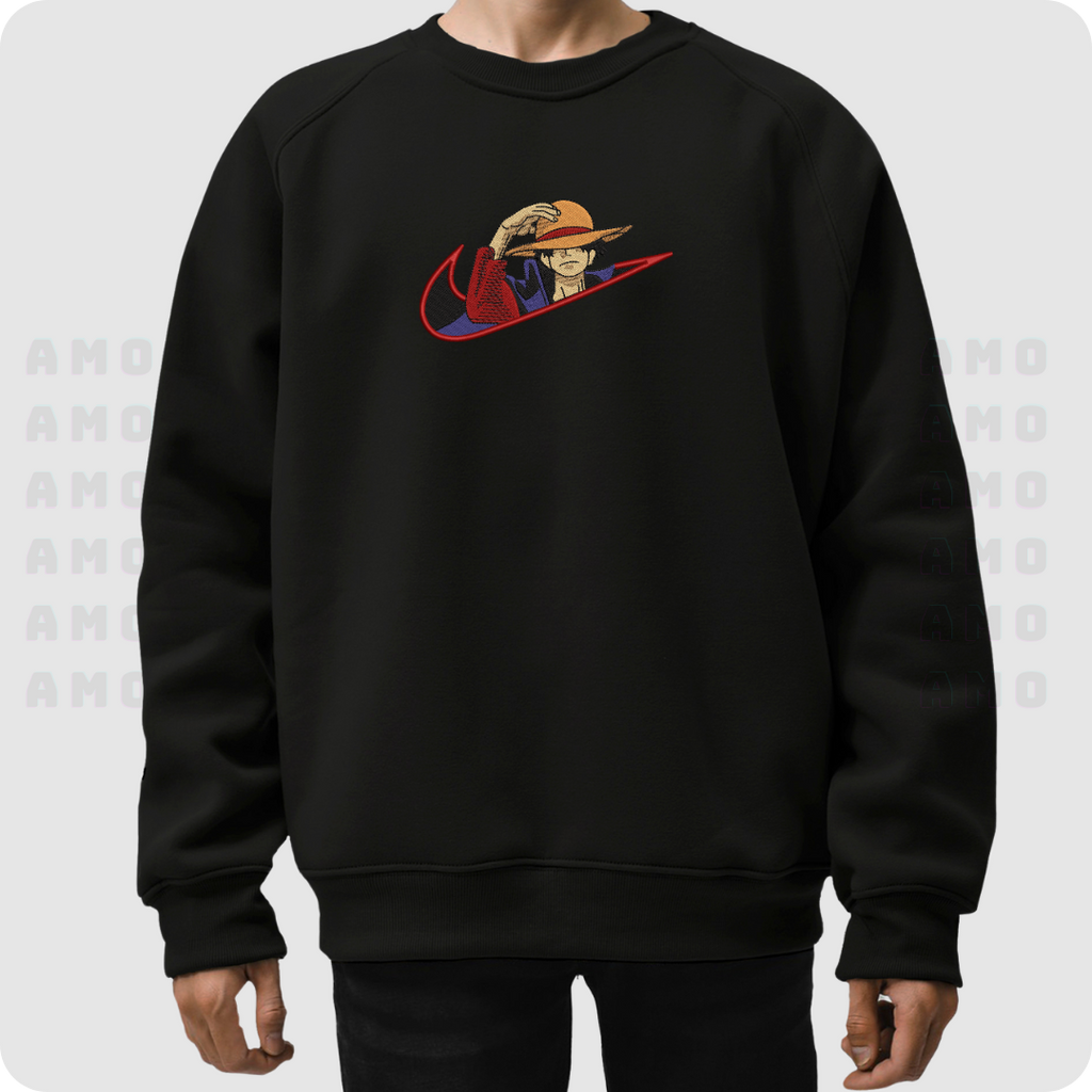 One Piece Luffy Embroidered Sweater
