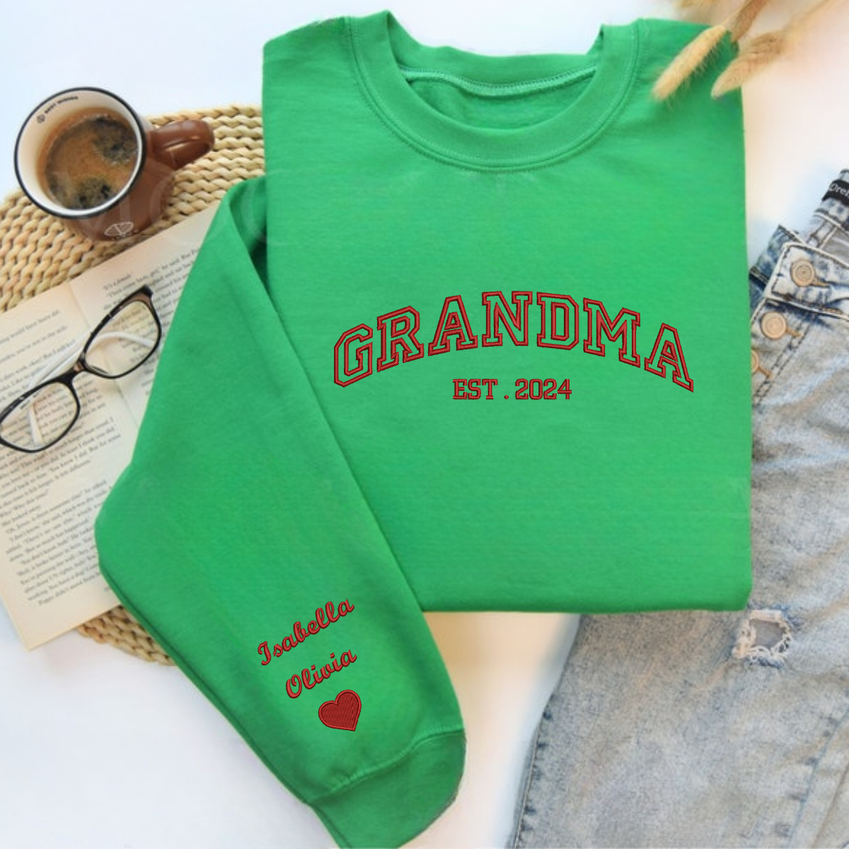 Custom Grandma Sweatshirt With Date
