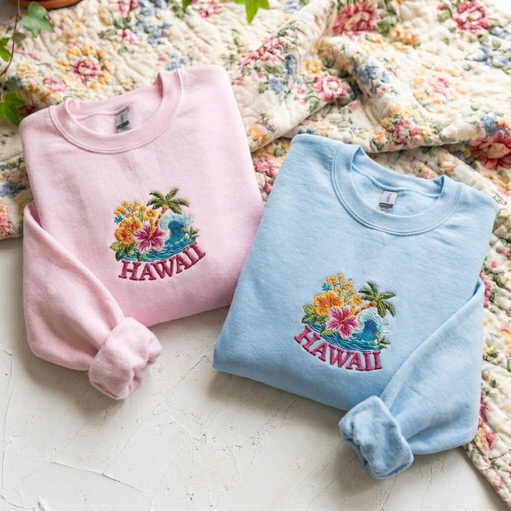 Hawaii Embroidered Sweater – Stylish Comfort for Your Wardrobe - photo 5