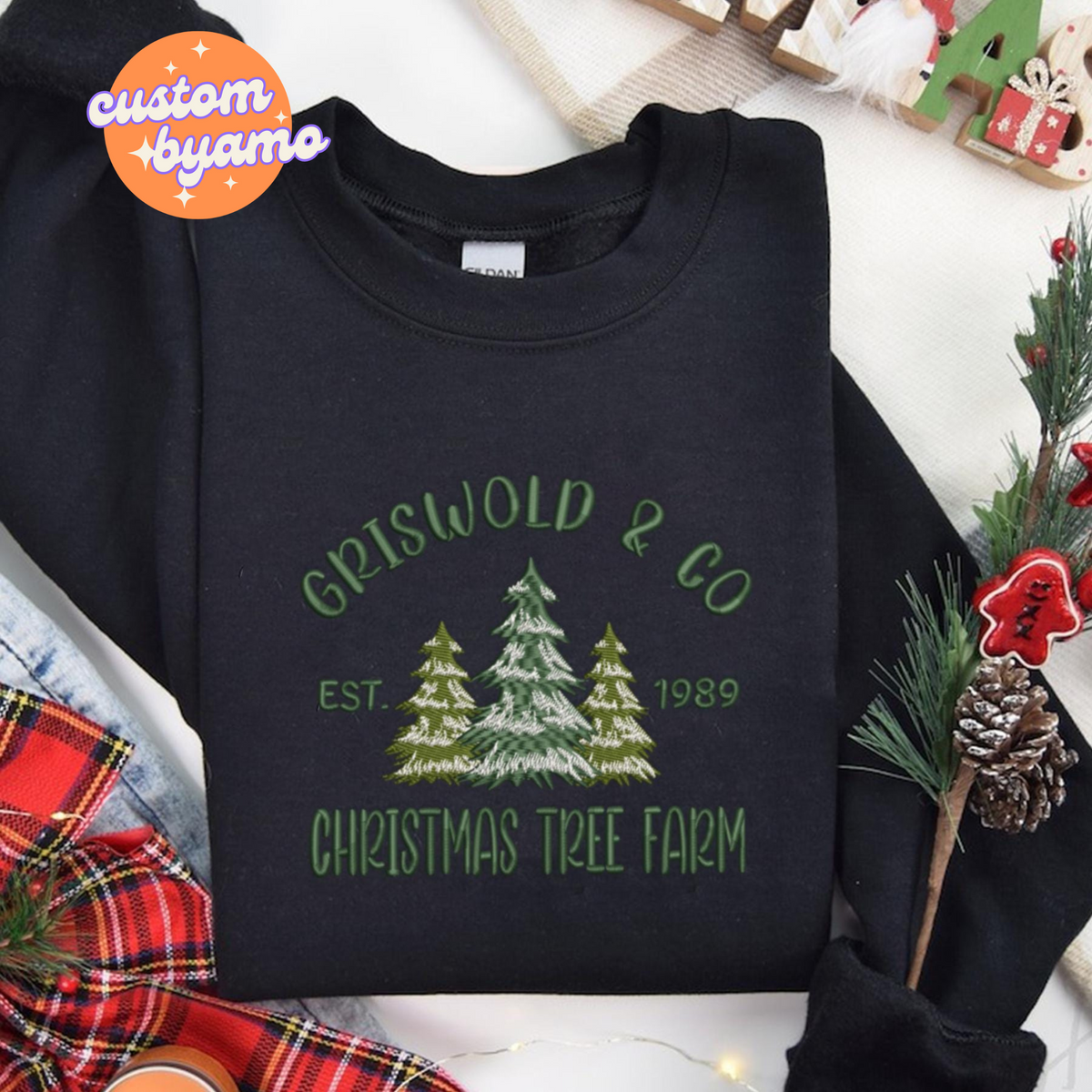 Christmas Tree Farm Embroidered Sweatshirt, photo 2