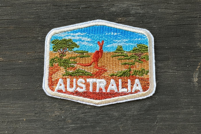 Australia 3" Patch Embroidered Iron on Sew Travel Badge Souvenir Flag City Country