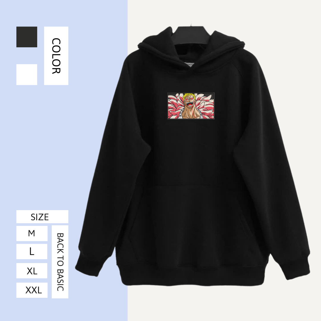 Doflamingo one piece Embroidered Hoodie