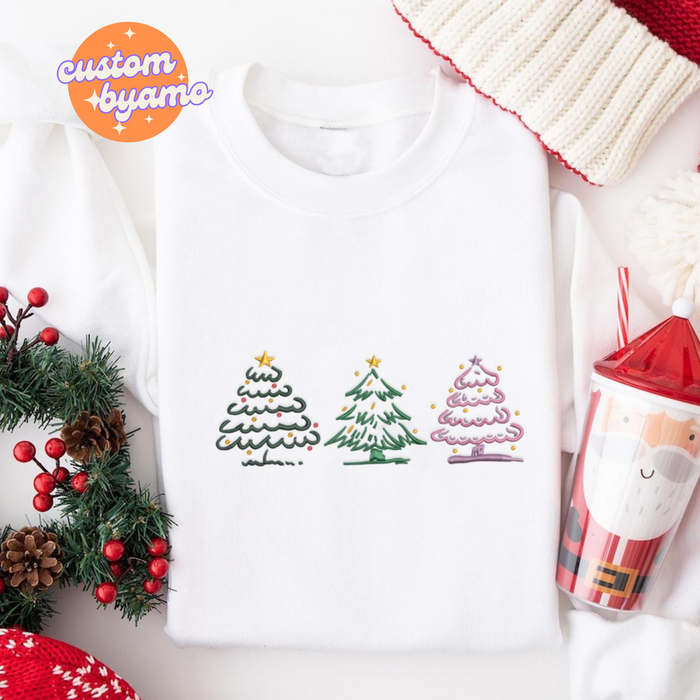 Christmas Tree Delivery Embroidered Sweater
