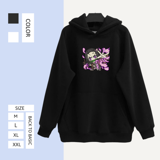 Nezuko Demon Slayer Embroidered Hoodie