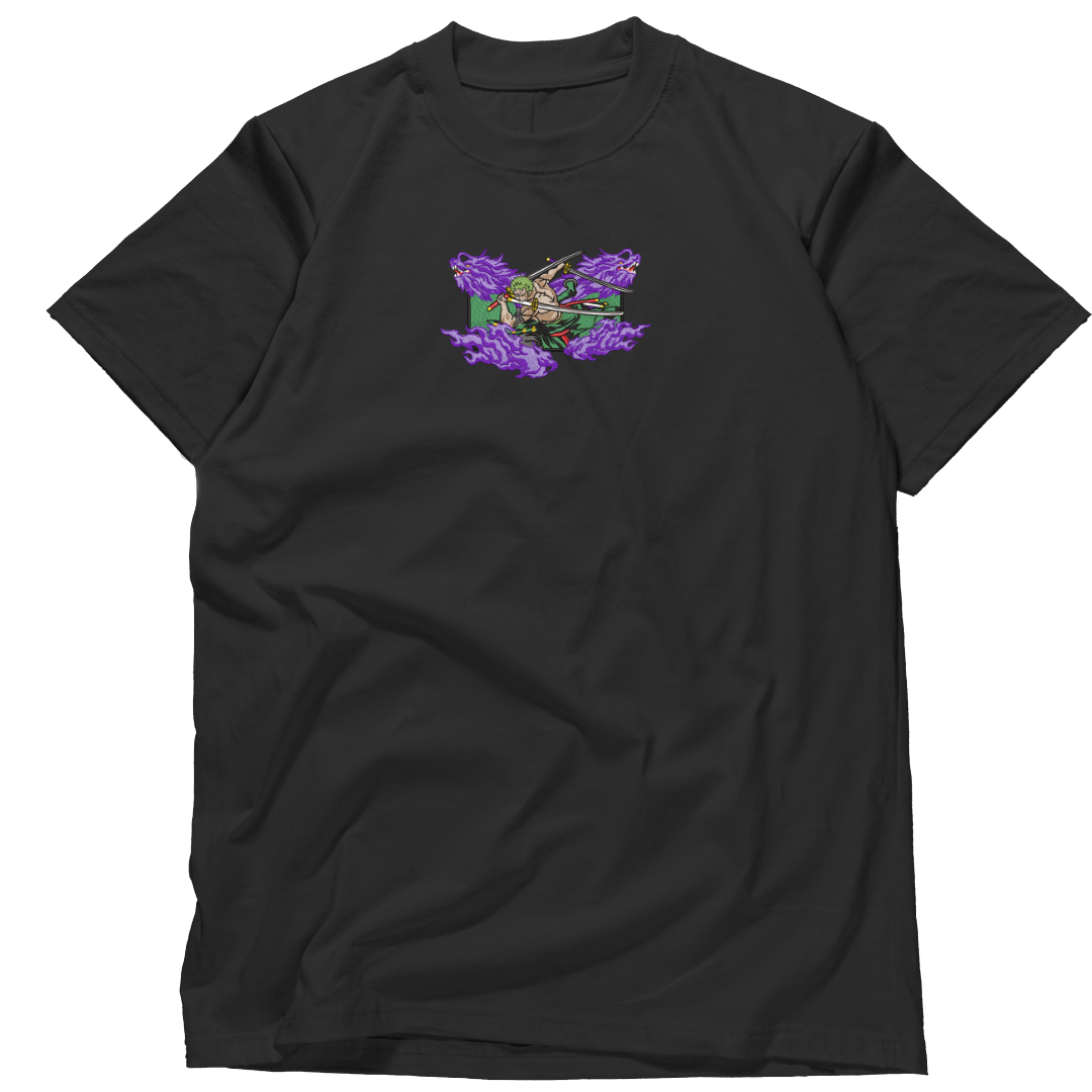 Roronoa Zoro arc wano One Piece Embroidered T-shirt