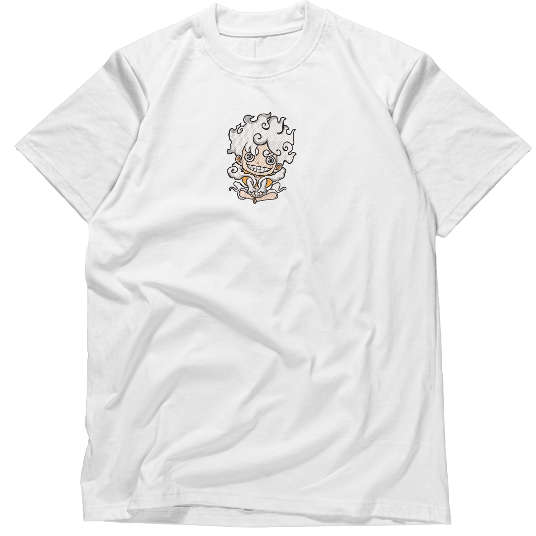 Luffy Nika Gear 5/ One Piece embroidered T- shirt