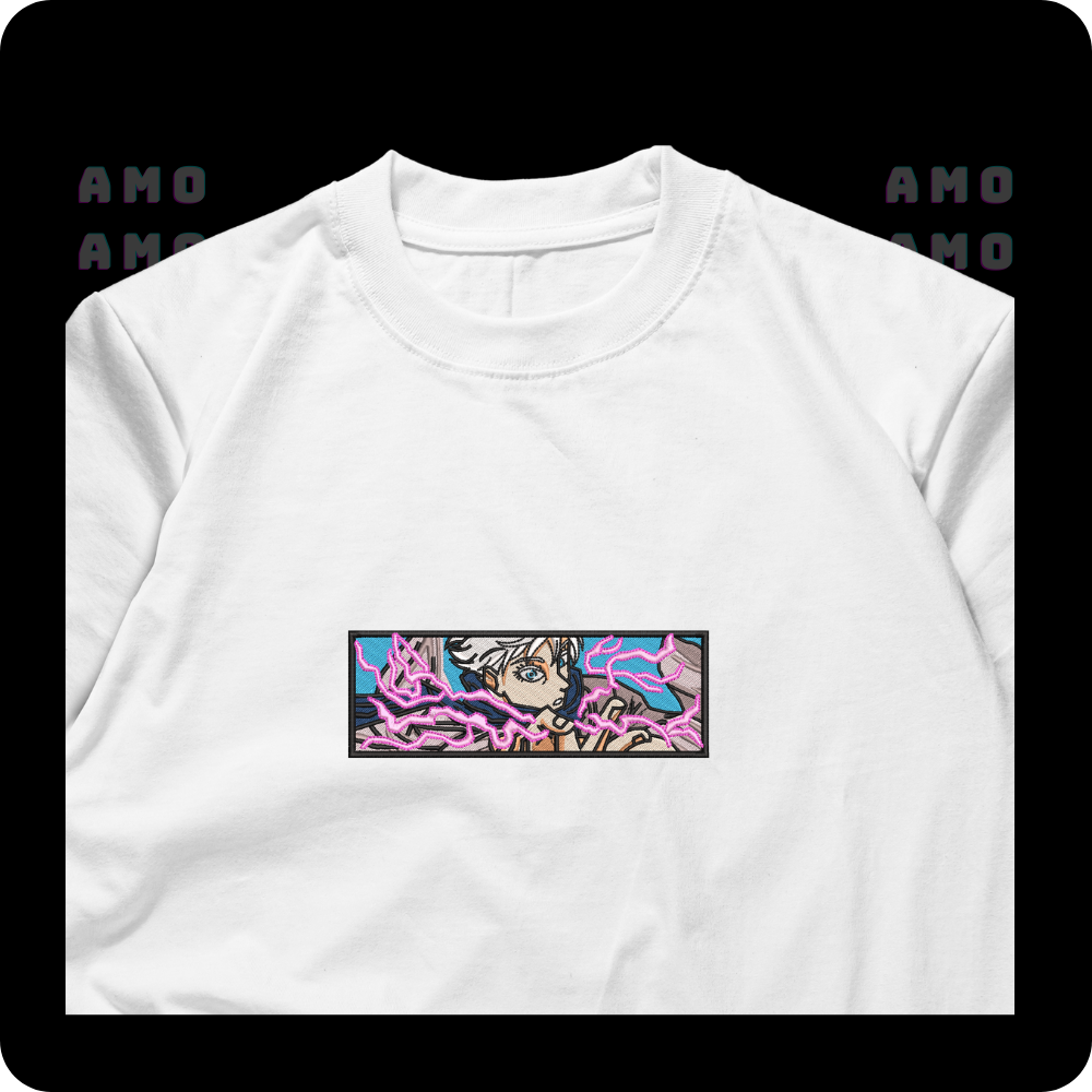 Gojo satoru Jujutsu Kaisen anime Embroidered T-Shirt