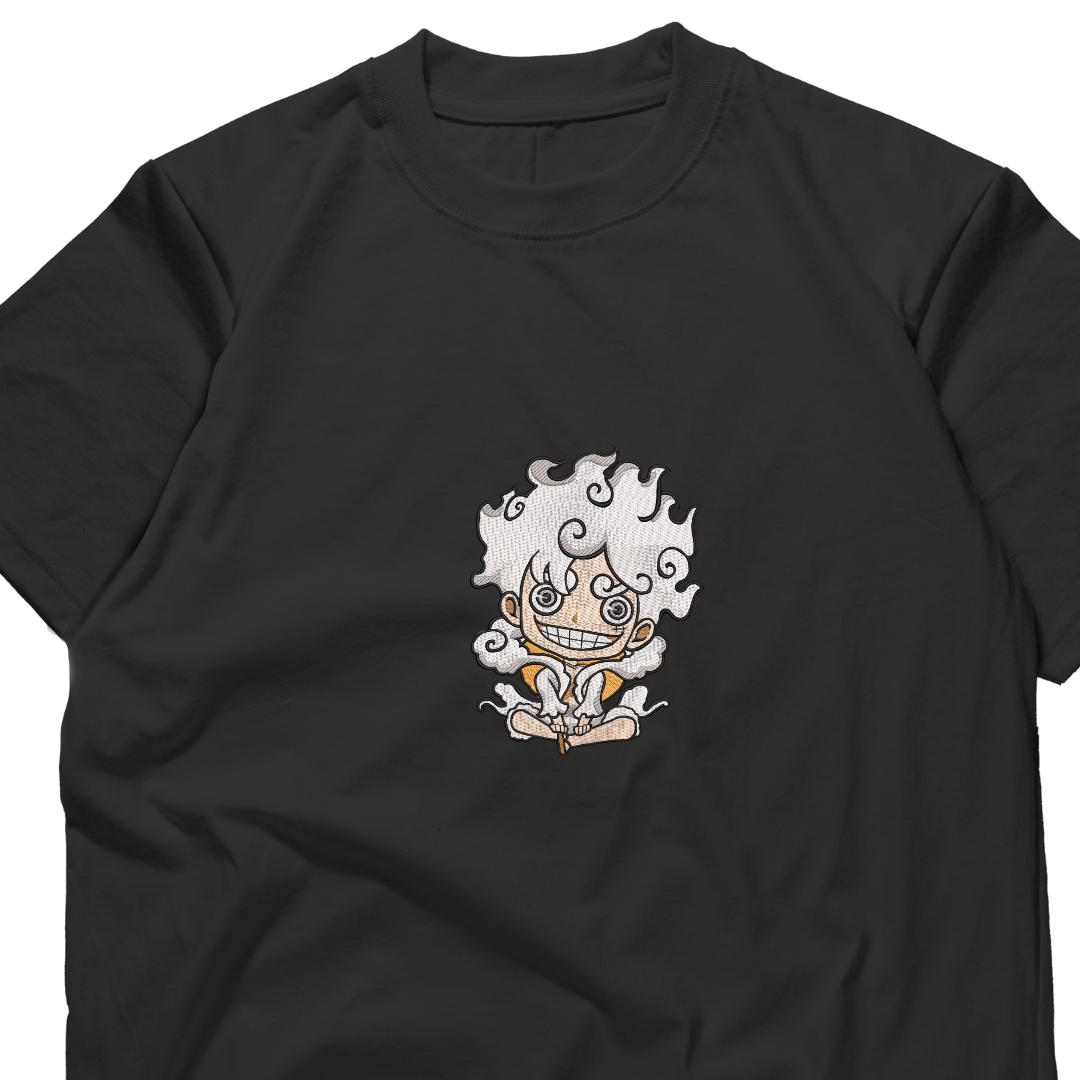 Luffy Nika Gear 5/ One Piece embroidered T- shirt