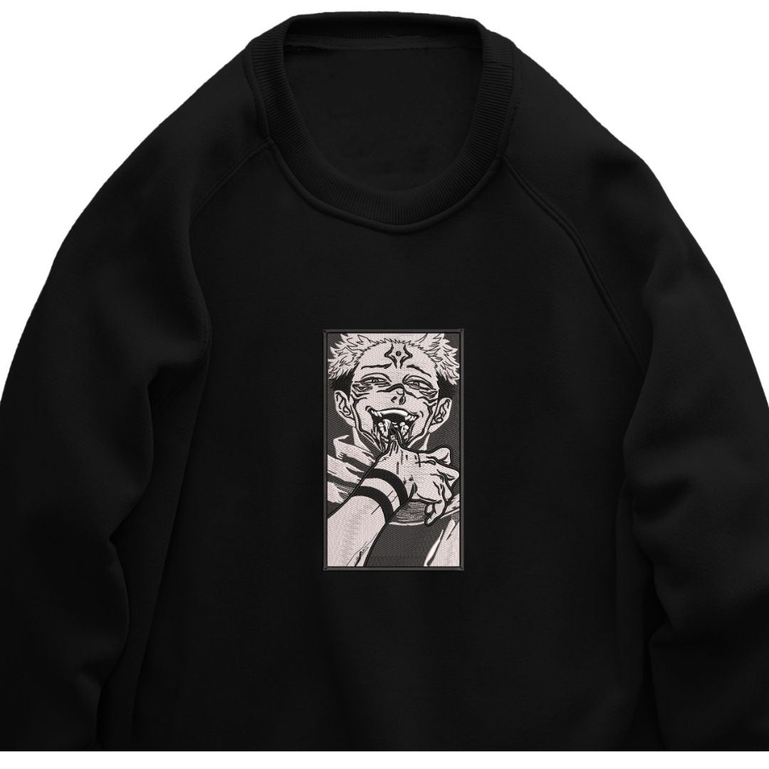 Sukuna jujutsu kaisen Embroidered Sukuna jujutsu kaisen Embroidered Sweater