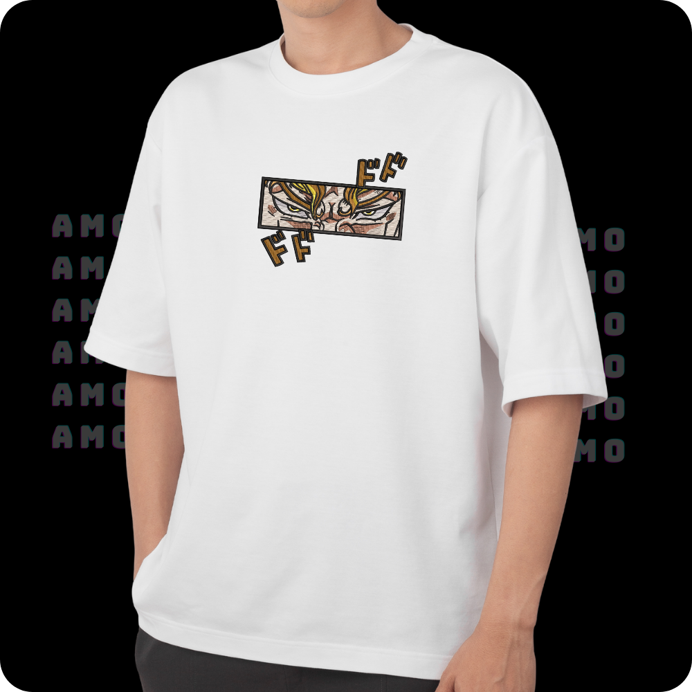 Dio Brando Jojo Blizzard Adventure anime Embroidered T-Shirt