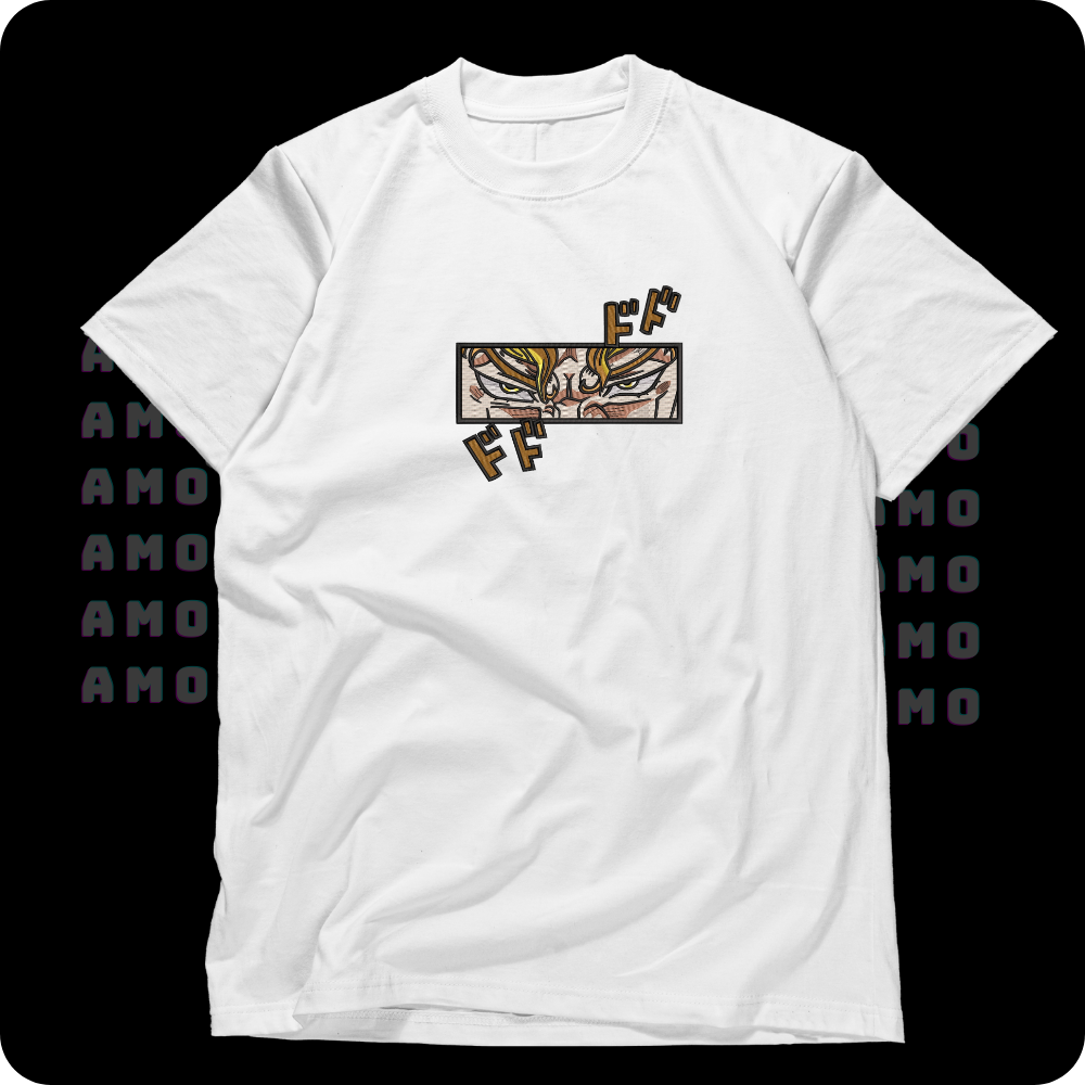 Dio Brando Jojo Blizzard Adventure anime Embroidered T-Shirt