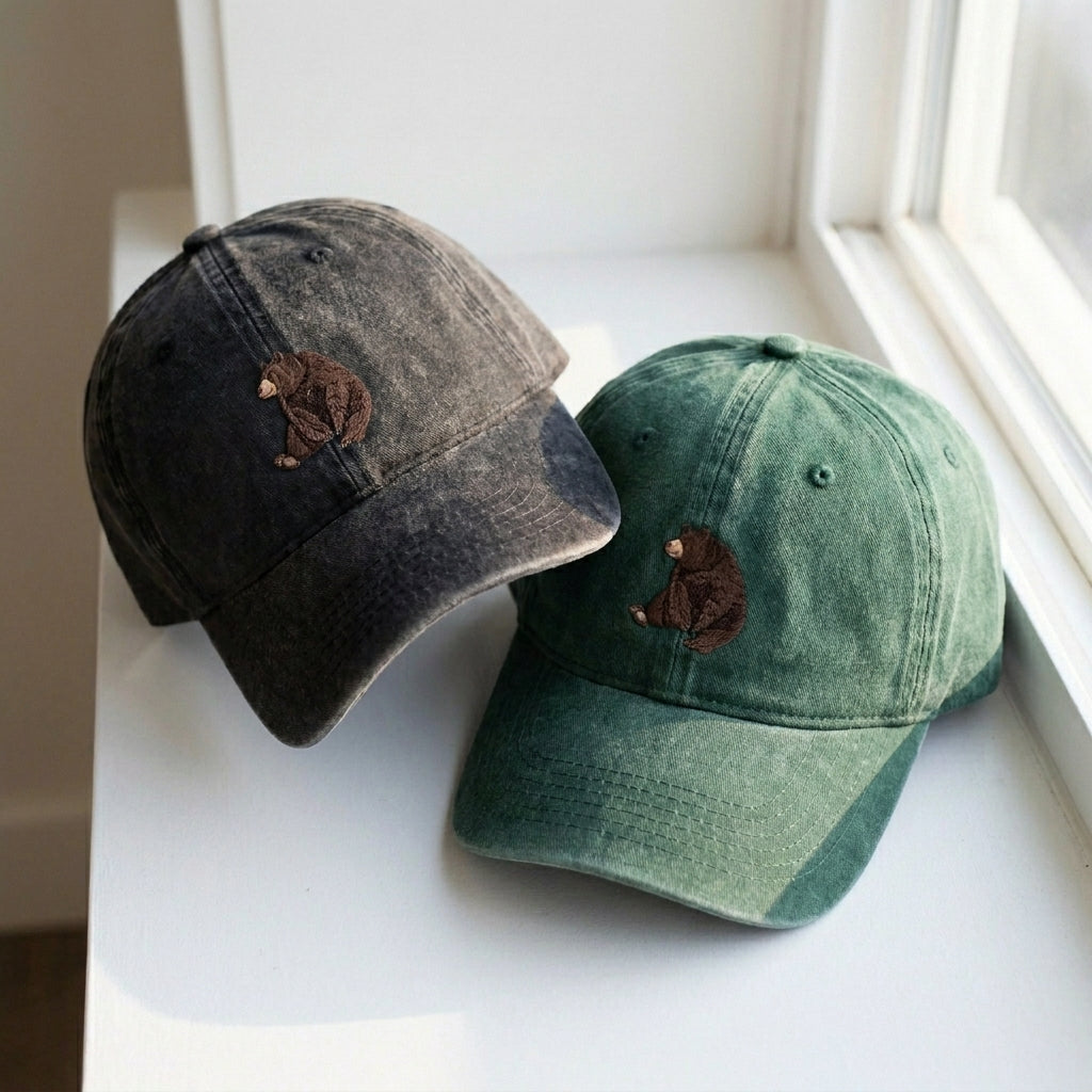 Bear Embroidered Cap – Trendy Streetwear Style - photo 2