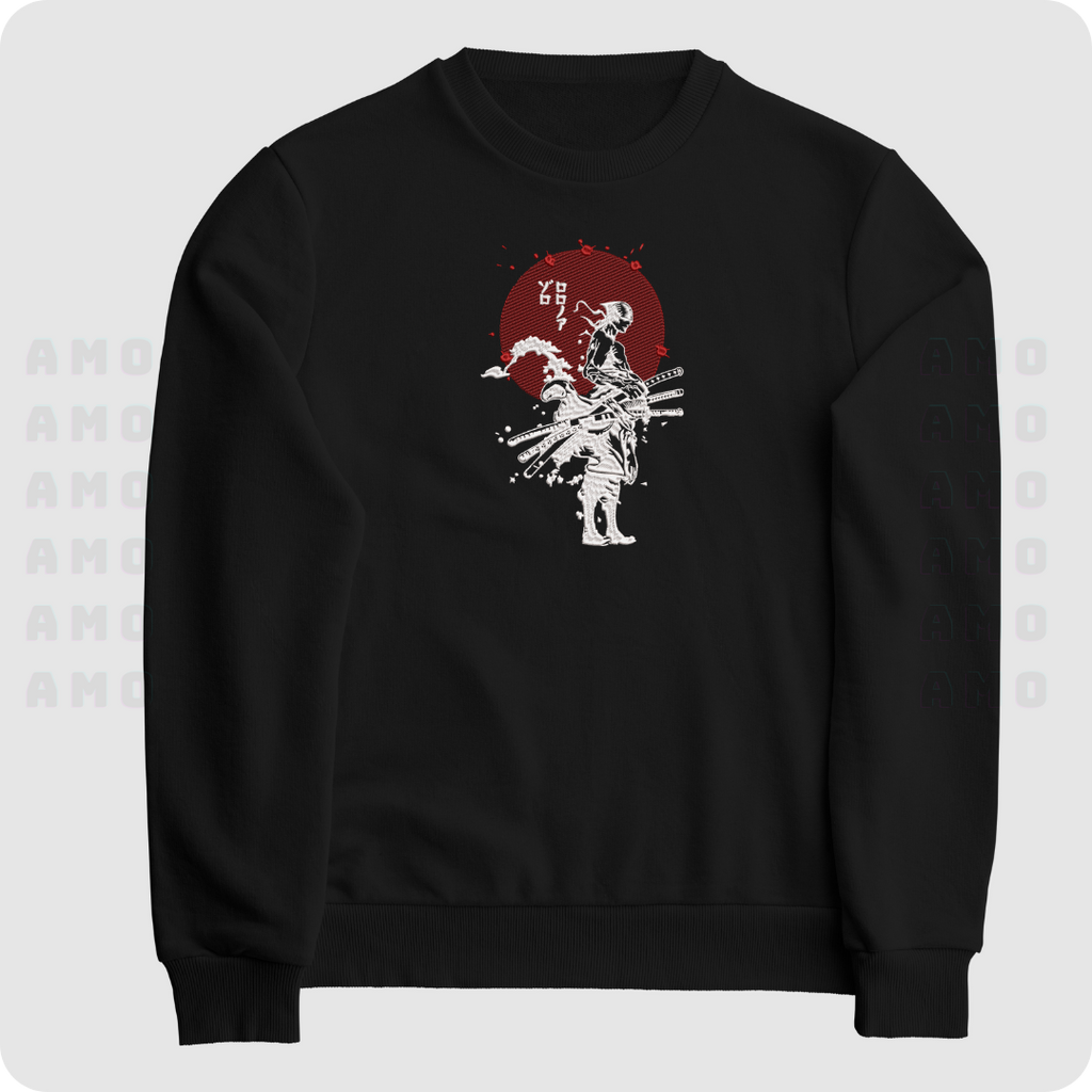 Roronoa Zoro One Piece Anime Embroidered Sweater