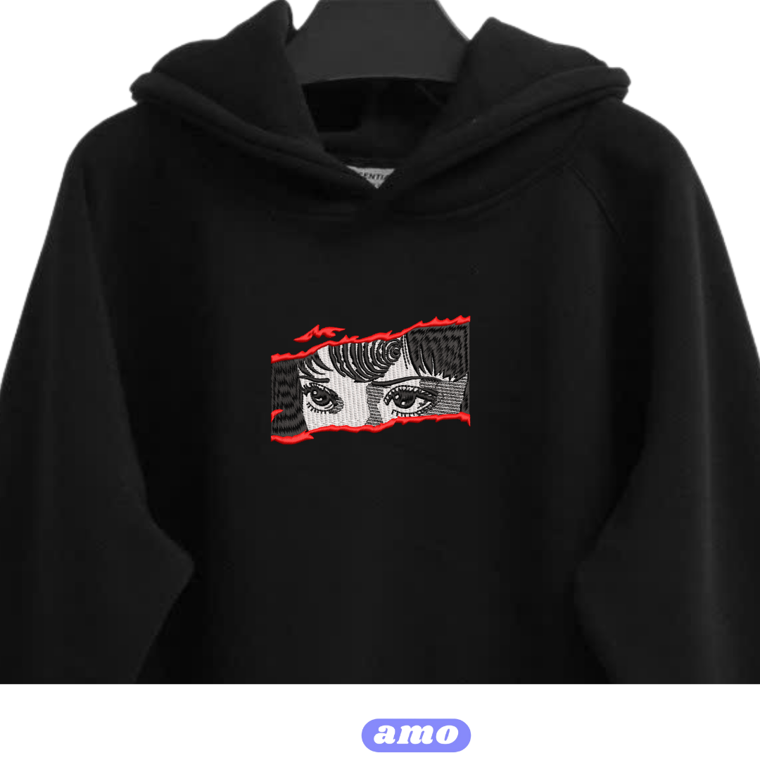 Uzumaki by Junji Ito Embroidered Hoodie