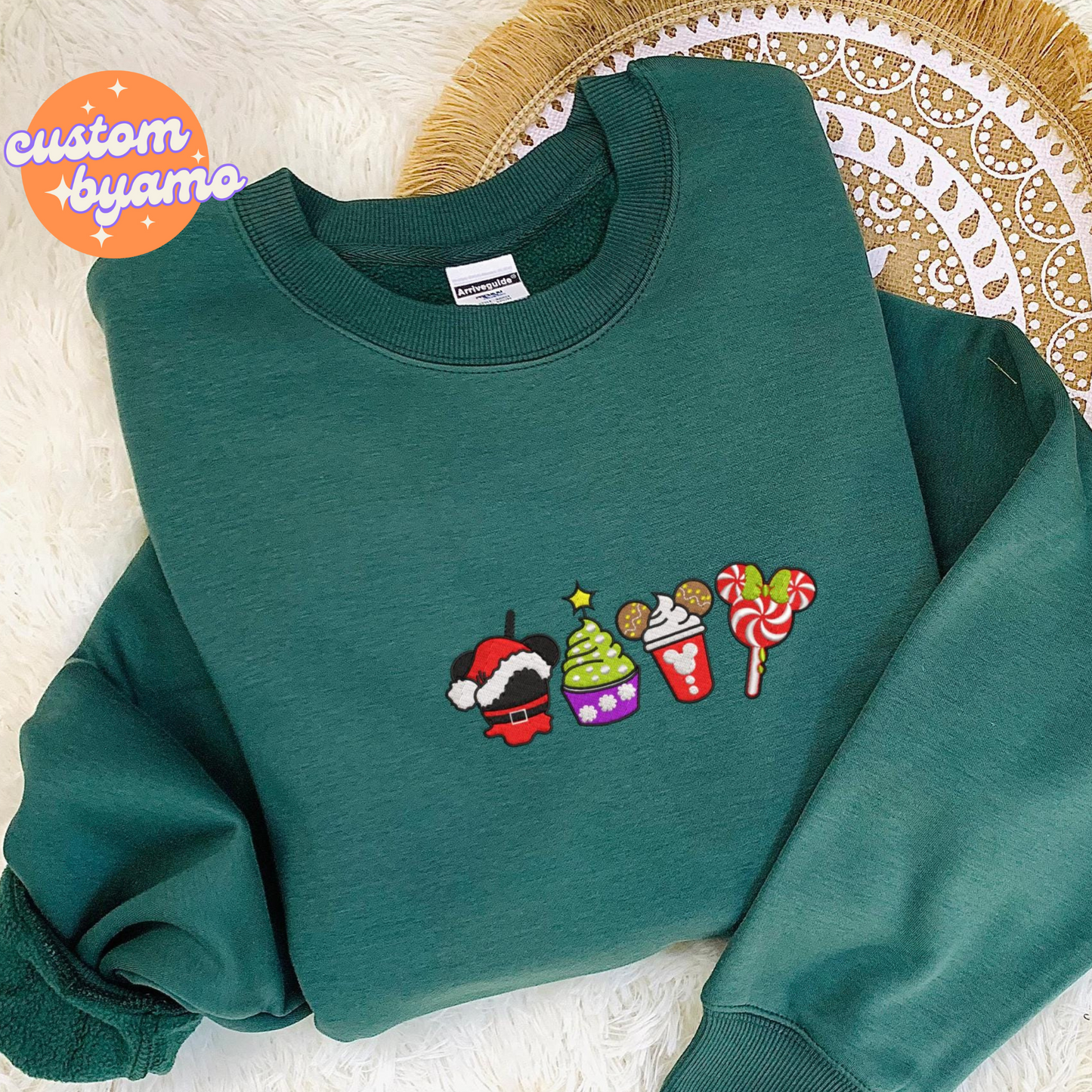 Magical Kingdom Christmas Embroidered Sweater/Hoodie