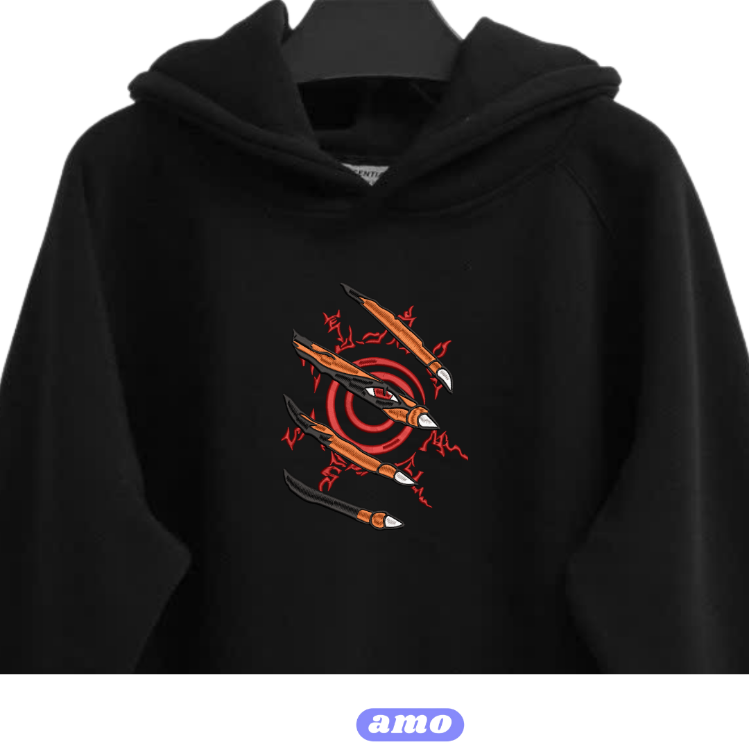 NARUTO SEAL CLAW Embroidered Hoodie