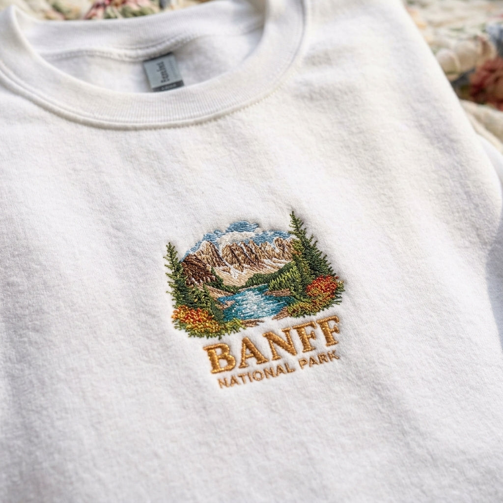 Banff National Park Embroidered Sweater – Trendy Comfort - photo 3