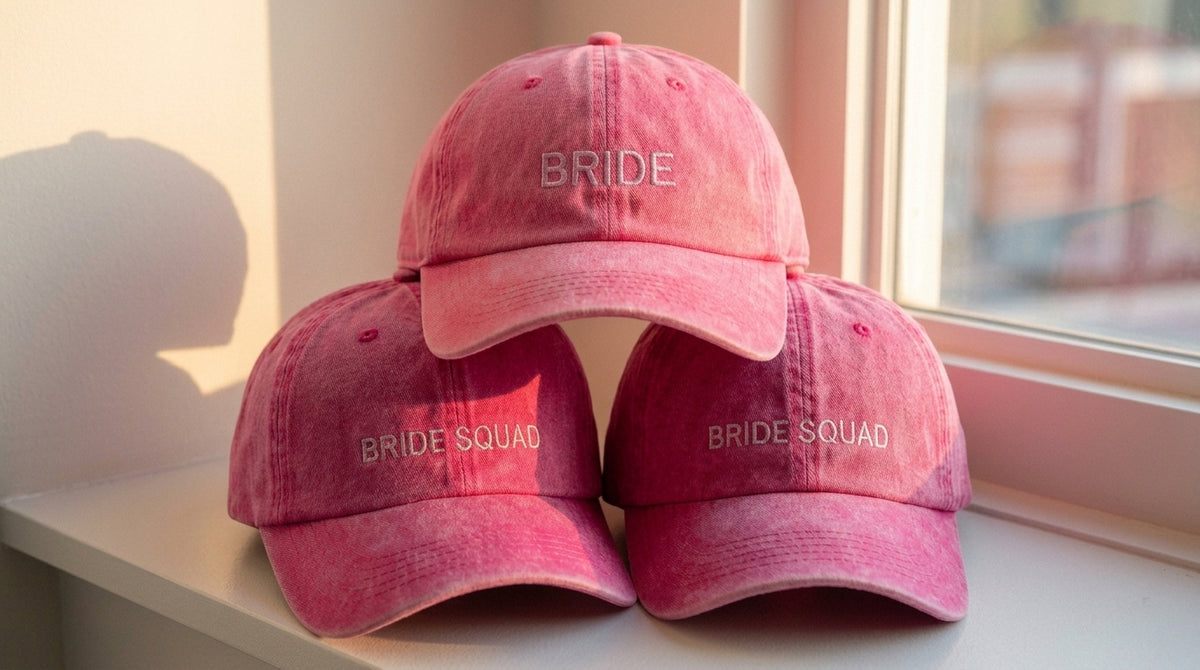 Personalized Embroidered Wedding Cap – Custom Bride Gift - photo 5