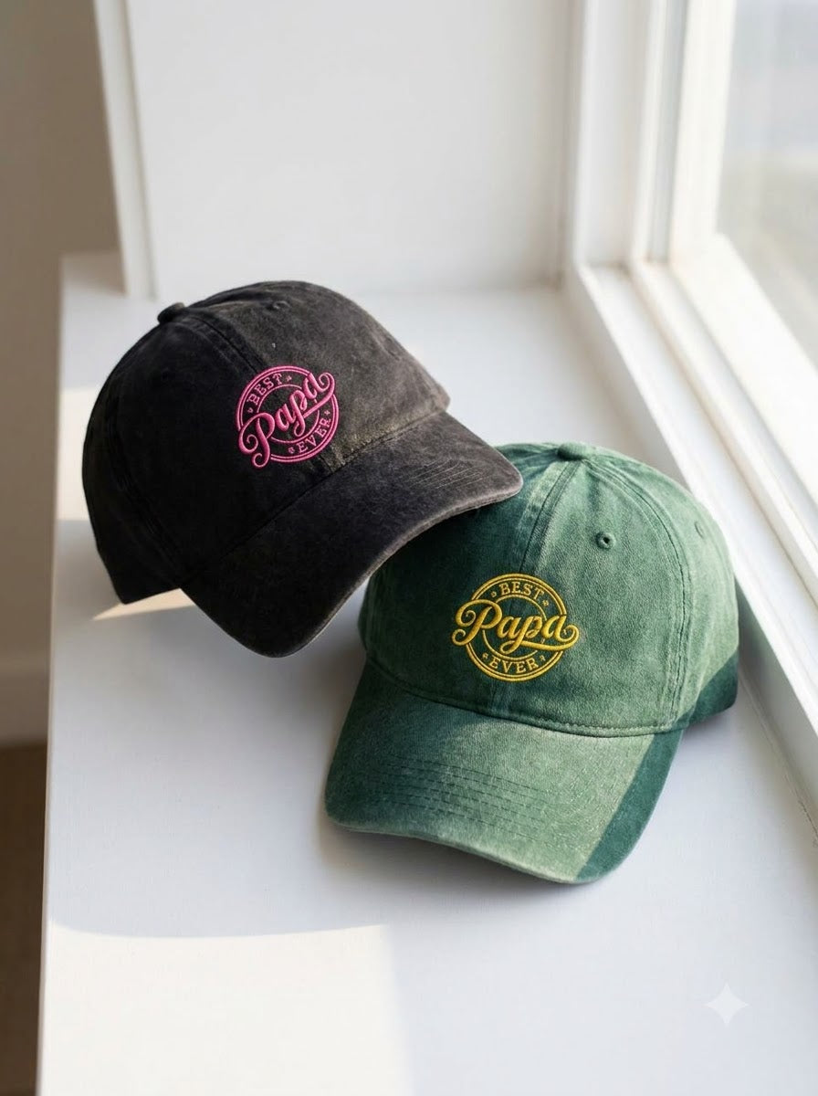 Best Papa Ever Embroidered Cap - view 3