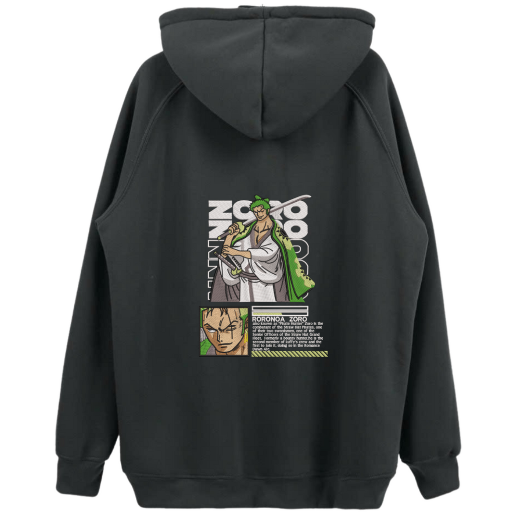 Roronoa Zoro arc wano - One Piece Embroidered Hoodie – AMOEMBROIDERY Roronoa Zoro arc wano - One Piece Embroidered Hoodie – AMOEMBROIDERY