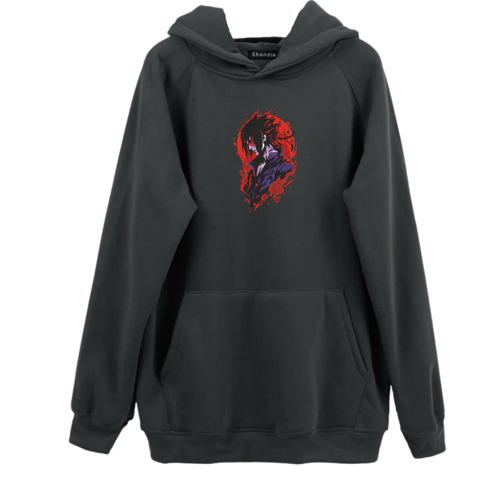 Uchiha Sasuke Naruto Embroidered Hoodie