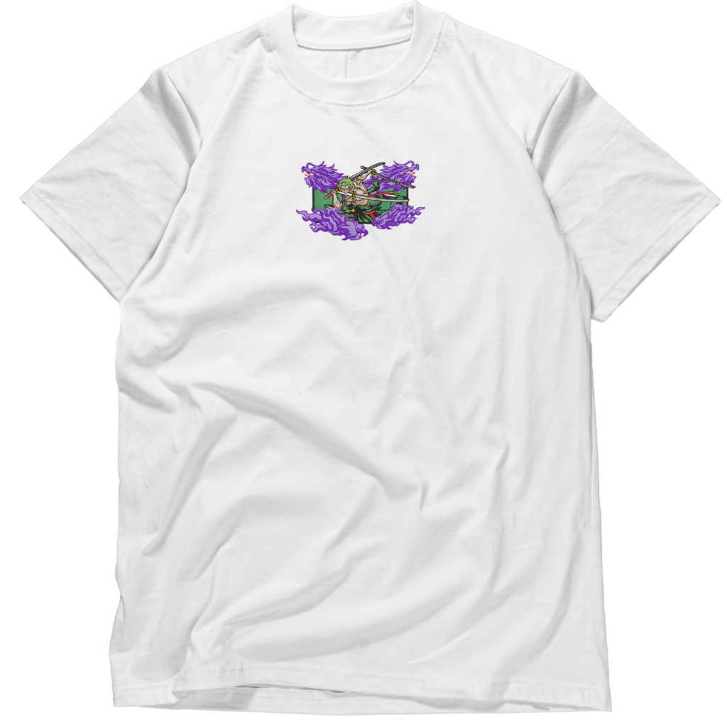 Roronoa Zoro arc wano One Piece Embroidered T-shirt