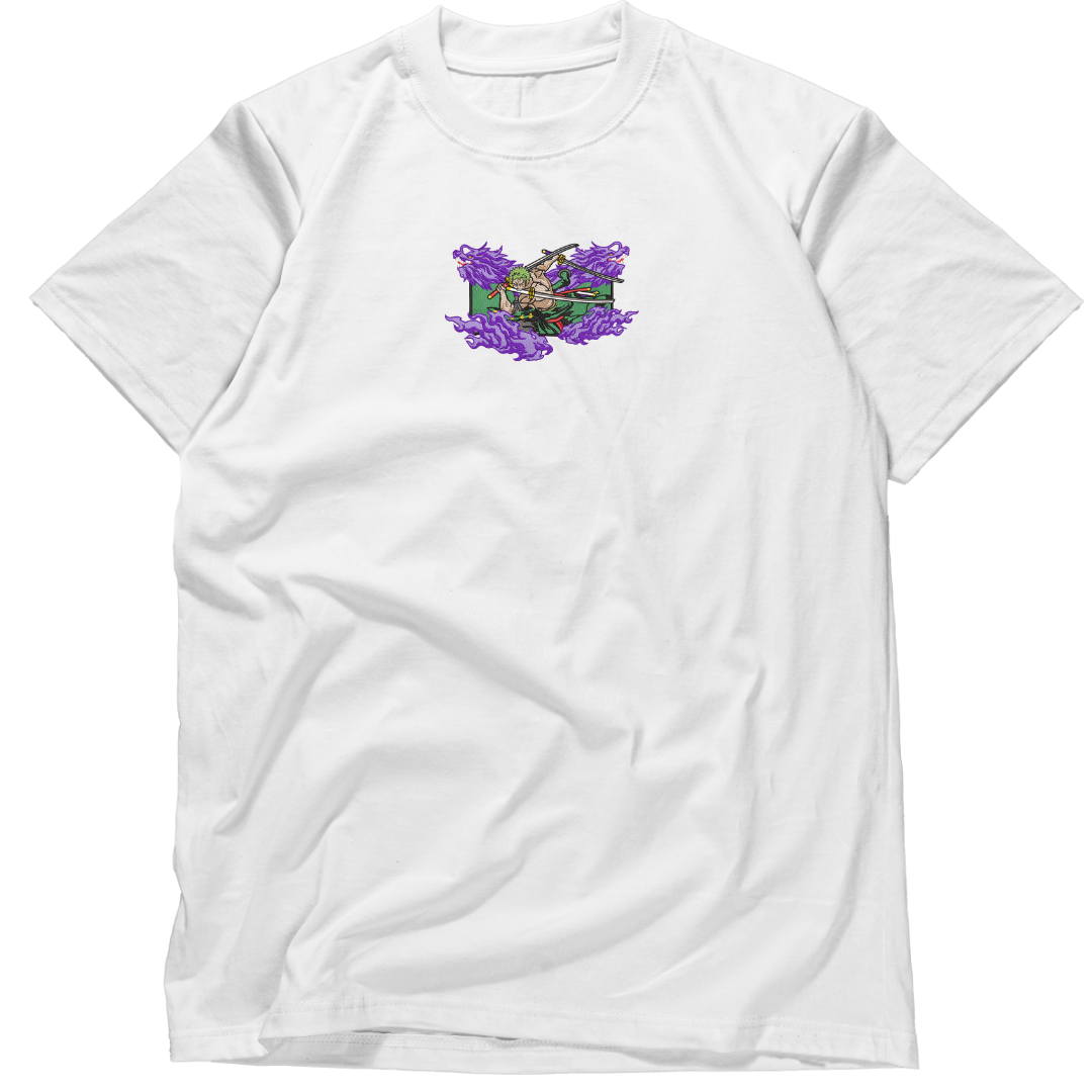 Roronoa Zoro arc wano One Piece Embroidered T-shirt