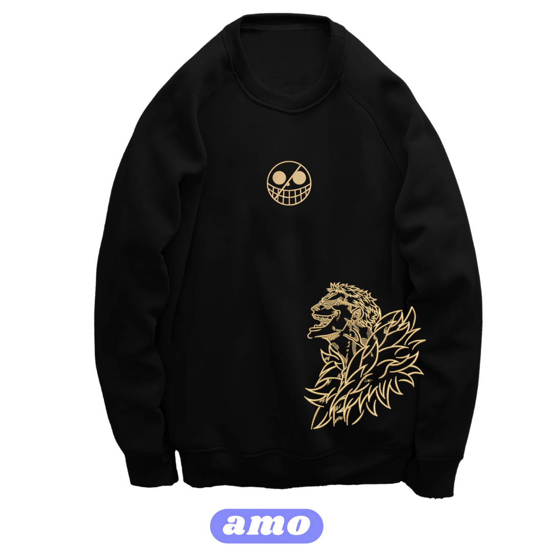 doflamingo embroidered hoodie Don Quijote Doflamingo | One Piece embroidered Anime Sweater Embroidered 