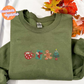 Christmas Tree Christmas Gingerbread Farm Embroidered Sweater/Hoodie