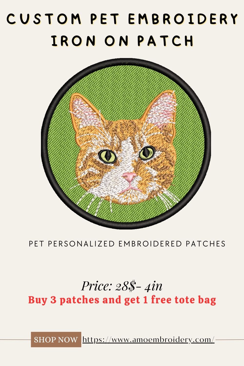 Custom Embroidered Pet patches