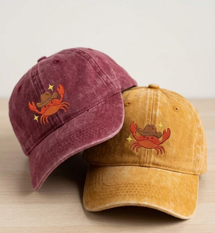 Cowboy Crab Embroidered Cap - view 2