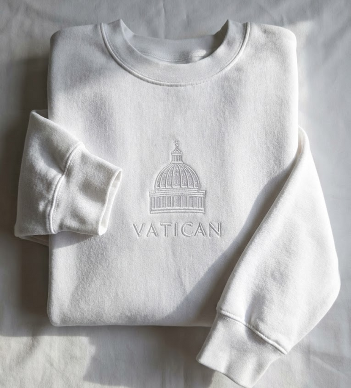 Vatican Embroidered Sweatshirt – Perfect Vatican Souvenir