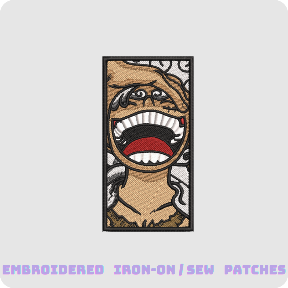 Luffy Nika One Piece Embroidered patches IRON-ON OR SEW
