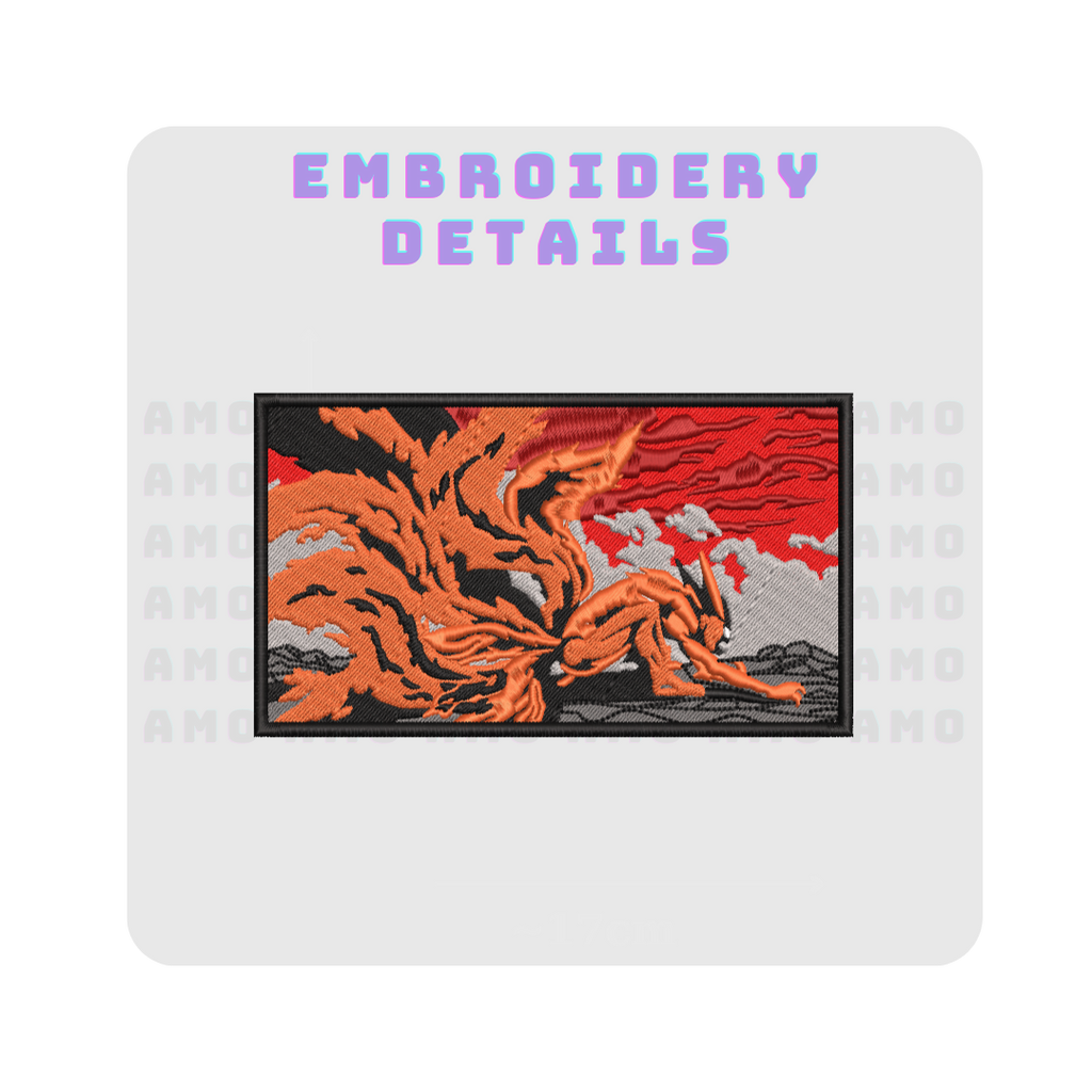 KURAMA Naruto Embroidered Sweater