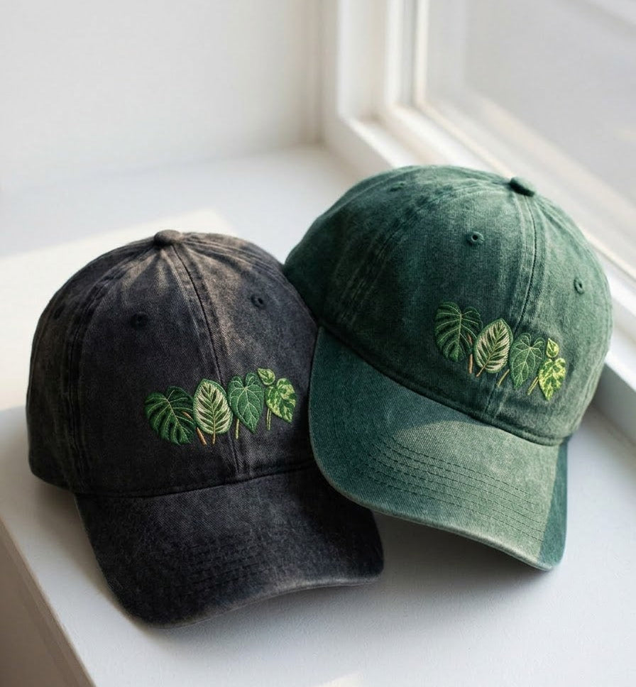 Monstera Leaf Embroidered Cap - view 2