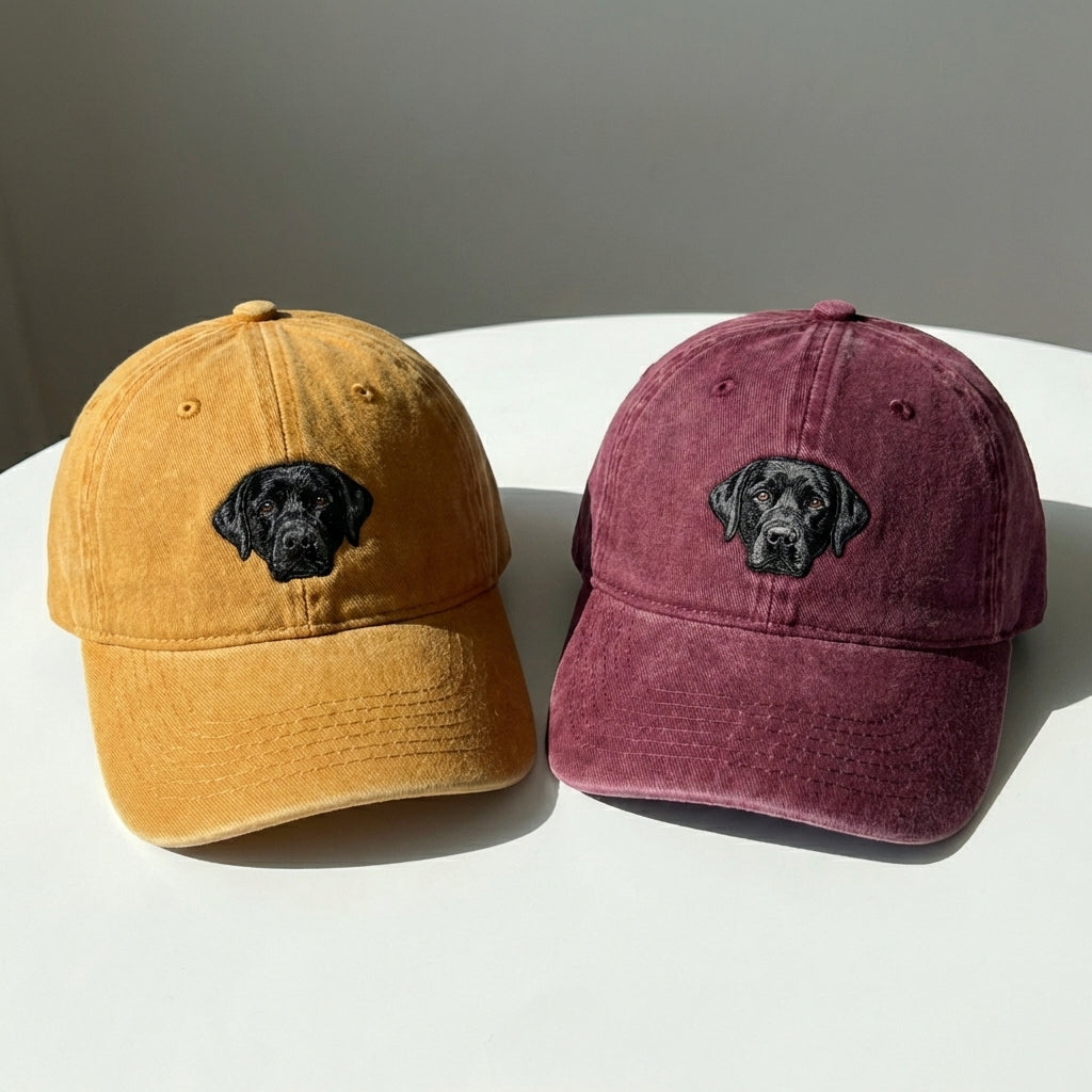 Black Labrador Retriever Embroidered Cap – Perfect Gift for Dog Lovers - photo 1