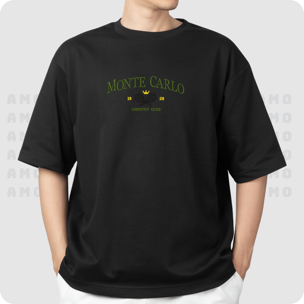 Monte Carlo 1928 Country club Embroidered T-Shirt