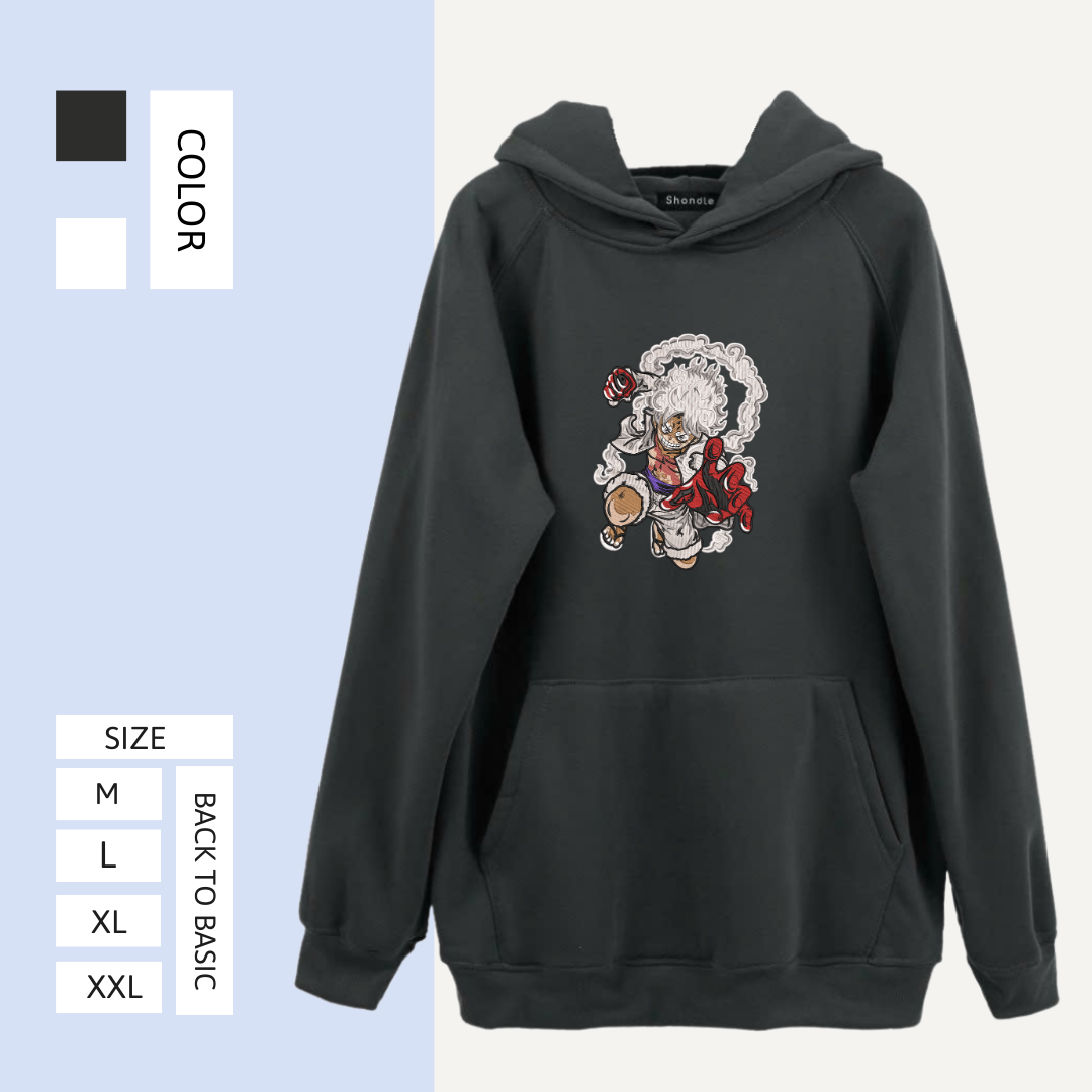 Luffy gear 5 One Piece Embroidered Hoodie